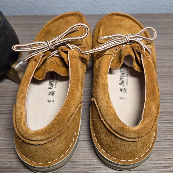 NEW!!! Birkenstock Pasadena Nut Suede Lace-Up Shoes: Size – 13/46 Men - Picture 5 of 11